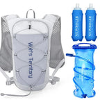 Gourde Sac à Dos de Running - Sac à dos et Recharge de 1.5L et 500 mL - Coloris : Gris