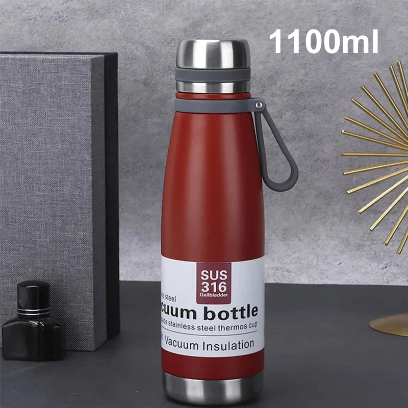 Gourde en Inox Grande Capacité - 1L
