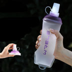 Gourde Pliable Sport - 500 mL - Couleurs : Bleu ou Violet