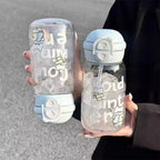 Gourde Etanche Transparente - 500 mL - Modèle : Winter Kawaïï