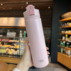 Gourde Thermos en Acier Inoxydable - 600 mL - Coloris : Pastel