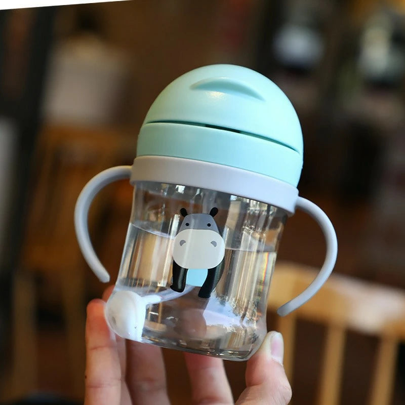 Gourde Bébé avec Paille Transparent Etanche - 250 mL