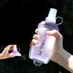 Mini-Gourde Pliable Sport - 200 mL - Couleur : Bleu ou Violet