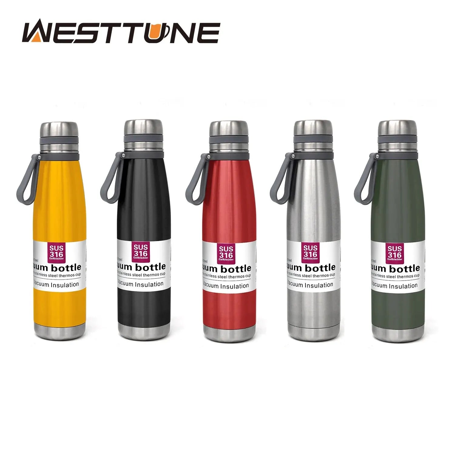 Gourde en Inox Grande Capacité - 1L