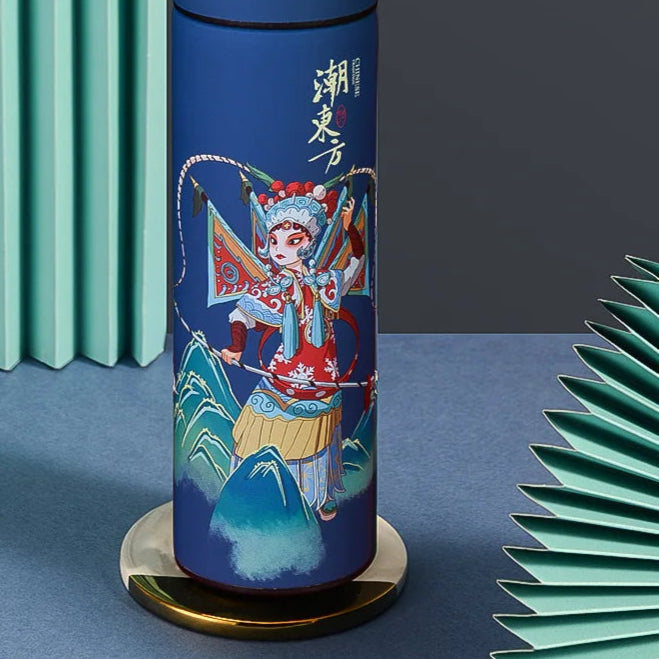 Thermos à Affichage de Température Numérique - Thème : Chine : Guerrière