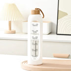 Gourde de Motivation en Bambou 1L